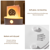 Bruit blanc sommeil humidificateur d'air gouttes de pluie diffuseur d'arôme à faible bruit méduse nuage humidificateur de pluie pour le ménage