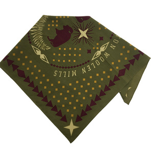 Tùy chỉnh bông vải màn hình vuông in kỹ thuật số khăn OEM thiết kế tùy chỉnh thực hiện cá nhân logo Bandana - Product Image 2