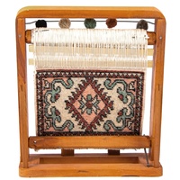 Tapis turc miniature traditionnel, métier à tisser à la main