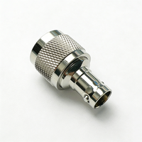 Adaptateur en laiton de type N mâle vers BNC femelle, connecteur coaxial RF droit pour la radiocommunication, les réseaux sans fil, les systèmes de surveillance