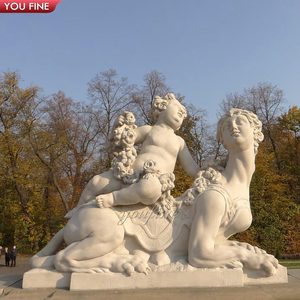 Youfine văn hóa trung tâm lối vào lớn trang trí cổ đại Ai Cập nghệ thuật bằng đá cẩm thạch TượNg Nhân sư để bán - Product Image 3