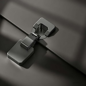 Charnières ultra-minces à 3 voies pour meubles de cuisine, charnières hydrauliques à fermeture douce 3D pour porte de cuisine - Product Image 3