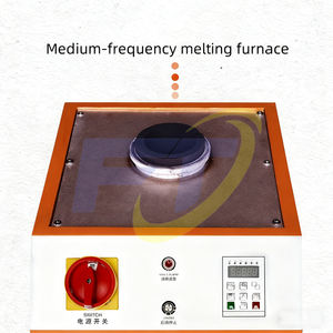 فرن صهر محمول متوسط الحجم للذهب/الفضة/المعادن بسعة 1 كجم/5 كجم/10 كجم، فرن صهر عالي الحرارة بتردد متوسط - Product Image 3