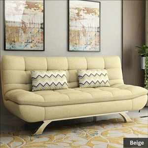 Divano Letto Pieghevole a Tre Posti Multifunzionale, Design Moderno in Tessuto con Spugna ad Alta Densità, Rivestimento Rimovibile, Salvaspazio per Soggiorni - Product Image 1