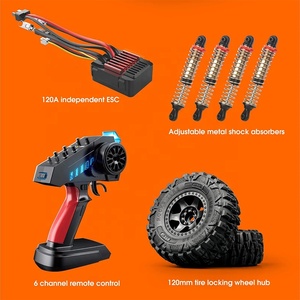 2024 đồ chơi mới mạnh mẽ mnrc MN222 quy mô 1/10 4WD <span class=keywords><strong>RC</strong></span> xe tải 4x4 với 120A ESC và 2.4G <span class=keywords><strong>6</strong></span> kênh <span class=keywords><strong>Transmitter</strong></span> Rock Crawler xe - Product Image 2