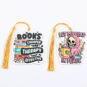 Bán Hot Vui Xương Đọc Dấu Trang Bán Buôn Colourful Sinh Viên Trang Trí Tua Cuốn Sách Đánh Dấu Acrylic Tùy Chỉnh Phim Hoạt Hình Bookmark - Product Image 2