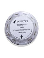 Monitor Kristal Kuarsa Elektroda Emas 6MHz Wafer 008-010-G10 Sensor Pengganti untuk Mesin Pelapis Sputtering Vakum 0.2kg