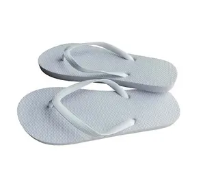 مصنع الجملة الأبيض زحافات ، الوجه بالتخبط للأحذية Flipflop الأبيض