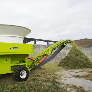 Cattle Farm Animal Feed Forage Chaff Cutter Chopper Grass Tub Grinder Straw Bale Grinding Processors