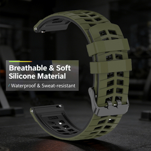 <span class=keywords><strong>Correa</strong></span> de reloj de 22mm para <span class=keywords><strong>SUUNTO</strong></span> VERTICAL 2/RACE 2 S/<span class=keywords><strong>SUUNTO</strong></span> <span class=keywords><strong>5</strong></span> 9PEAK PRO, <span class=keywords><strong>correa</strong></span> transpirable de silicona para pulseras HUAWEI Samsung Amazfit - Product Image 2