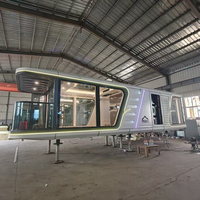 Cabine Luban 40 pieds, maison capsule avec technologie intelligente, maison modulaire avec isolation écoénergétique et cuisine