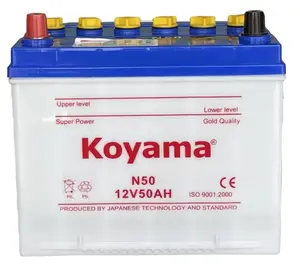 Koyama Original Dry-Charged Car Battery 12V50Ah Auto Starting Battery For Car/Truck/Bus Long-lasting OEM/ODM N50
