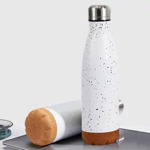 סיטונאי 500 ml 17 oz קולה צורת מים בקבוק נירוסטה חיצוני ספורט מים בקבוק עם פקק תחתון
