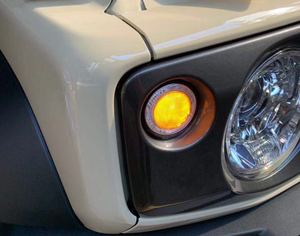 2Pcs Car Front LED Turn Singal Light SUV Auto parts pour <span class=keywords><strong>Suzuki</strong></span> <span class=keywords><strong>Jimny</strong></span> JB64 JB74 2019 2020 White DRL Driving Lights <span class=keywords><strong>Angel</strong></span> <span class=keywords><strong>Eyes</strong></span> - Product Image 3