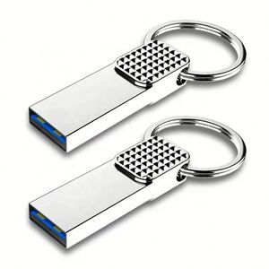 แฟลชไดรฟ์ USB กันน้ำ วัสดุโลหะ ความจุ 4GB 8GB 16GB 32GB 64GB 128GB พร้อมพวงกุญแจ - Product Image 4