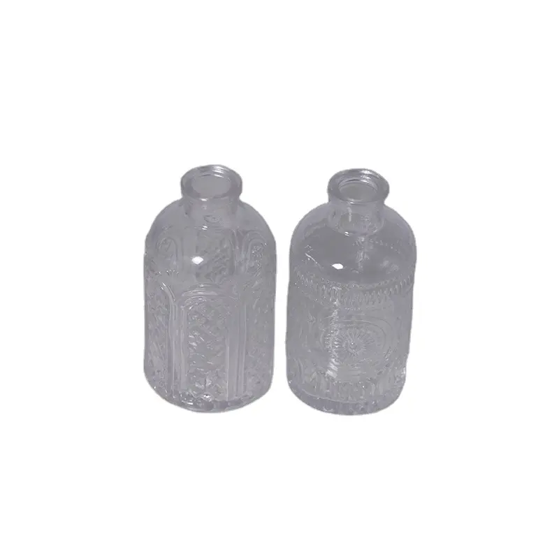 DIY空の20 ml 30 ml 50 mlガラス香水瓶包装ラウンド透明ポータブルプッシュ香水スプレーボトル