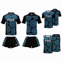 2025 maillots de Rugby autochtones australiens chemises uniformes personnalisés de Rugby Sevens League maillots de Rugby sublimés pour hommes