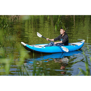 Barco inflable con pedales para 1 persona, moderno asiento individual para Kayak, canoa, pesca, barato, novedad - Product Image 4