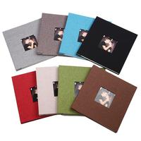 Vendita al dettaglio album di foto di album di nozze di alta qualità con copertina in lino