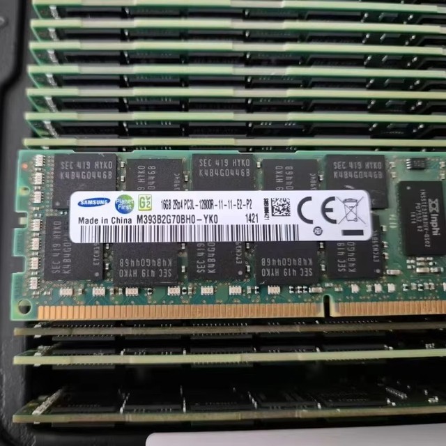 16GB 1600 DDR3L 2RX4 PC3L-12800R ECC REG Original Server Memory