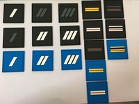 Écusson PVC de Grade Gendarmerie Brigadier à Scratch – Galon de Poitrine Chevrons PVC