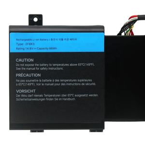 Batería de iones de litio <span class=keywords><strong>2F8K3</strong></span> para Dell Alienware 17/18 M17X R5 M18X R3 P18E P19E, batería recargable de 14,8 V 86WH - Product Image 1