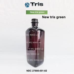 高速配送16オンスアンバーPETボトルスレートランWockhardt Quagen Tris Akorn PAIメディシン/咳止めシロップ500ml液体用 - Product Image 4