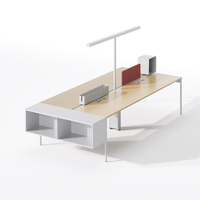 Postes de travail de bureau à zone de travail ouverte de haute qualité Table de bureau d'ordinateur 2/4/6 places