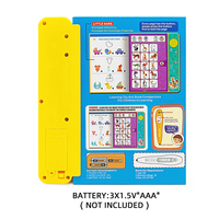 Libro de Lectura con Audio para Niños, Libro Electrónico Interactivo Multifuncional para el Aprendizaje del Idioma Inglés