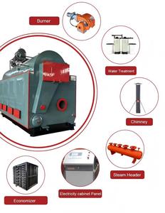 Chaudière à vapeur industrielle horizontale à circulation naturelle, système double, 92 % d'efficacité, à tubes de fumée, basse pression, multi-combustibles - Product Image 2
