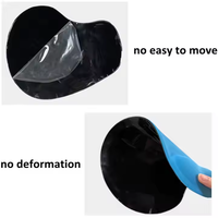VONN Pure Color Lightweight Rubber Mouse Pad with Gel Wrist Rest Non-Slip Design for PC Users Office Workers in Stock