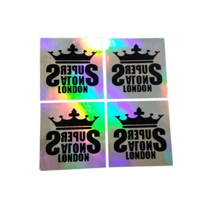 Adhesivo de PET antifalsificación de autenticidad personalizada, pegatina de sello de seguridad de holograma 3D/etiqueta/impresión de marca registrada - Product Image 5