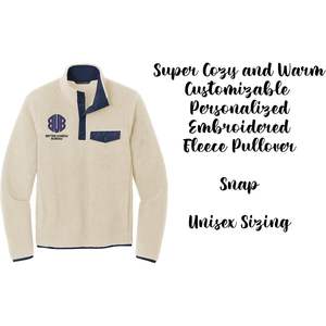 Pull-over unisexe à broderie personnalisée F140 en polaire personnalisée pour l'extérieur avec fermeture à pression et textes du logo - Product Image 4