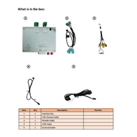 Interface Vidéo CAM-Ducato 2020 pour Caméra de Recul et Avant avec Lignes Directrices de Stationnement pour Fiat 500e, Ducato 3 et Jeep Compass 2021 Uconnect