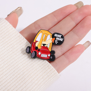 Cartone animato Goose Road Rage smalto spilla umorismo zaino distintivo accessori regalo gioielli regalo per gli amici - Product Image 4