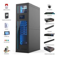 Ningbo Lepin Pabrik Kustom Pintu Kaca 42U CAC Rak Server IDC Daftar Harga Kabinet Jaringan