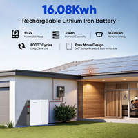 Batterie murale LiFePO4 pour stockage d'énergie, 314Ah 48V, charge rapide, 8000 cycles, commande en gros, stock UE DAH
