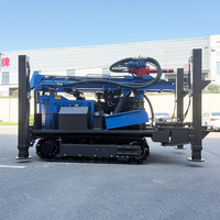 Foreuse portable robuste pour puits d'eau, équipement de forage de 300 m de profondeur, équipement de pénétration rocheuse, positionnement précis pour la forage de puits profonds