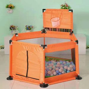 Corral Plegable Hexagonal Grande Centro de Actividades para Niños Pequeños Cerca de Seguridad Portátil de Plástico para Bebés - Product Image 4