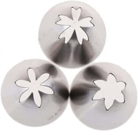 Ensemble de douilles à pâtisserie avec embouts décoratifs en acier inoxydable pour la décoration de crème, de roses, de fleurs, de cupcakes, de pâtisseries (1M 2D 2F)