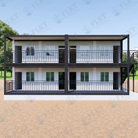 Maison conteneur modulaire préfabriquée FLKT, extensible, multi-unités, pour bureau ou bâtiment commercial