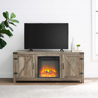 Panneau en bois de support de cheminée électrique de luxe moderne de TV pour des meubles de salon pour l'usage de maison ou d'hôtel
