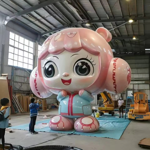 Tùy Chỉnh Ngoài Trời Cảnh Quan Doanh Nghiệp IP Hình Ảnh Trang Trí Chuyên Nghiệp Sợi Thủy Tinh Phim Hoạt Hình Điêu Khắc Internet Nhựa Thủ Công Mỹ Nghệ - Product Image 2