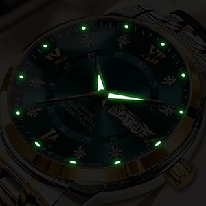 Reloj de Cuarzo para Hombre con Logotipo Personalizado Drioshipping, Reloj de Moda con Fecha Automática, Manecillas Luminosas y Visualización del Día de la Semana - Product Image 4