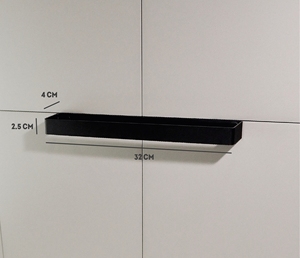 Porte-serviettes carré de qualité supérieure 1 32*4*2.5 Organisateur carré Porte-serviettes pour salle de bain et cuisine du fabricant - Product Image 4