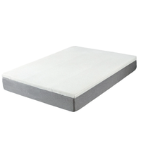 Surmatelas en mousse à mémoire de forme pure de 2 pouces Couverture en bambou blanc Couvre-matelas viscoélastique portable antistatique à rebond lent