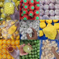 Groothandel Schattige Hond Knijp Fidget Toy Knapperige Schaal Bouwblok Gevuld Decompressie Dieren Fruit Vent Toy Bulk Novelty Cadeau