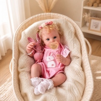 Poupée Reborn réaliste de 19 pouces en vinyle souple, jouet pour enfants, cadeau, vente en gros, personnalisable