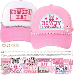 Parches bordados termoadhesivos personalizados al por mayor con el nuevo diseño Howdy Western Cowboy Cowgirl para gorras de camionero y ropa - Product Image 1