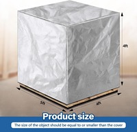 Bâche de protection OEM en PE argenté, robuste et imperméable, pour palettes, construction, stockage extérieur, tentes et sacs
